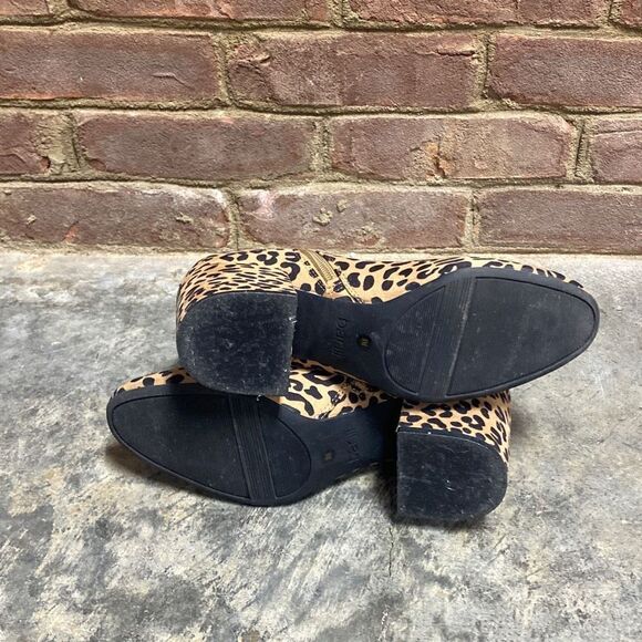 BAR III Gatlin Brown Leopard Print Block Heel Booties Size 8 - Picture 6 of 9